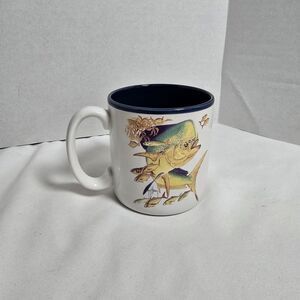 Guy Harvey Wildlife Collection Vintage 1995 Coffee Mug 3008 Fish Fishing Dorado